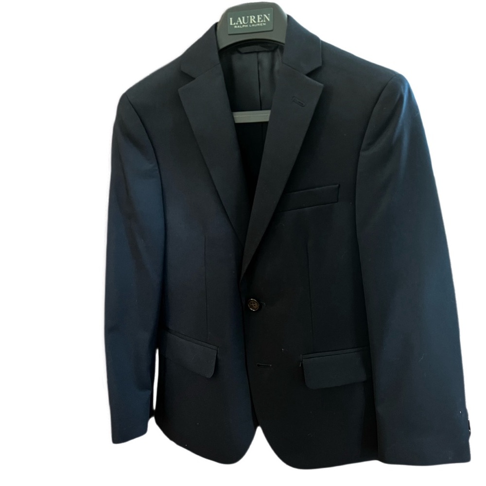 Ralph Lauren Boy's Suit Jacket - Solid - Navy